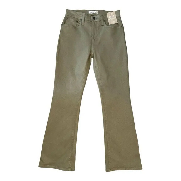 NEW Madewell Women’s Size 4 (26) Kick Out Crop Jeans: Coated Edition NWT - Picture 1 of 9